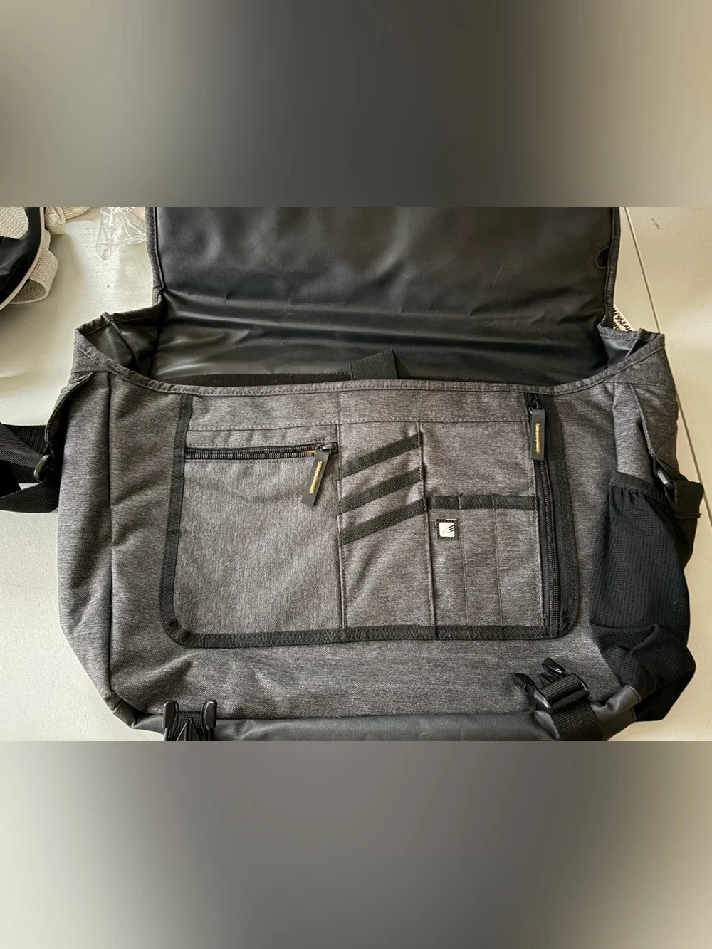 OGIO Quilted Charcoal Gray Messenger Bag